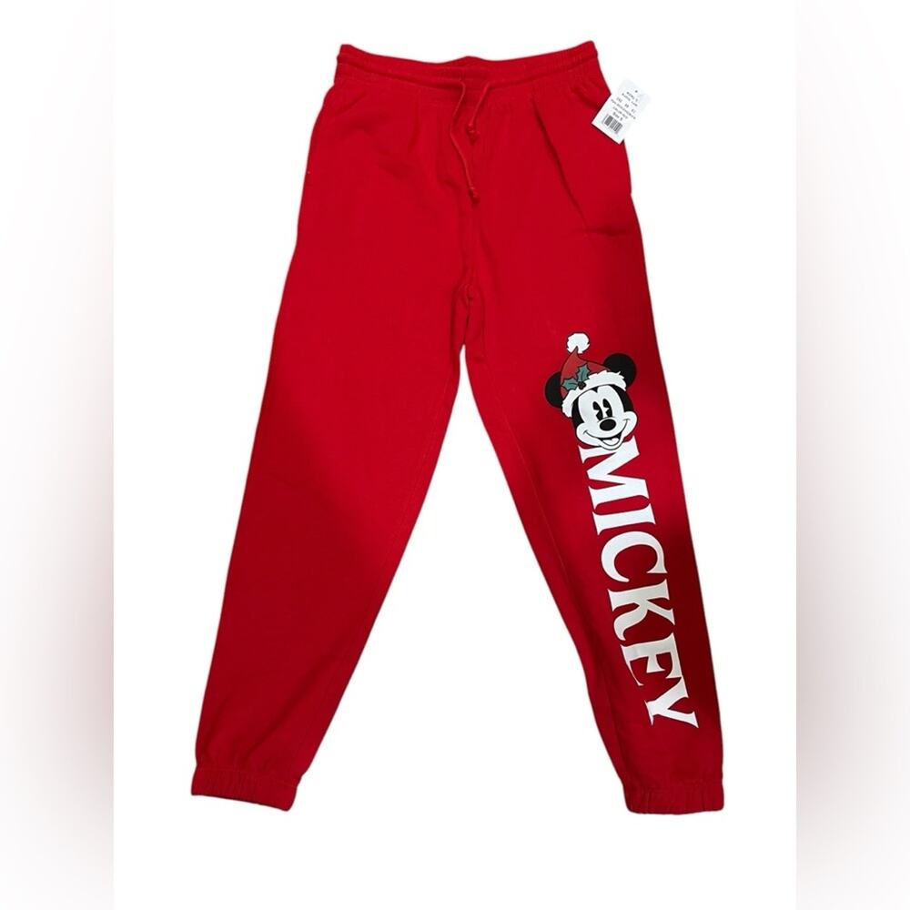 Disney's Mickey Mouse Kohl's Juniors' Graphic Holiday Jogger Pants SZ M NWT